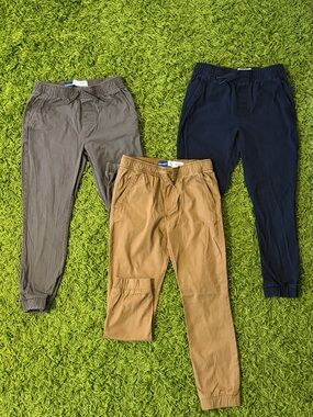 Old Navy Jogger Pants Bundle - Navy, Taupe, Camel